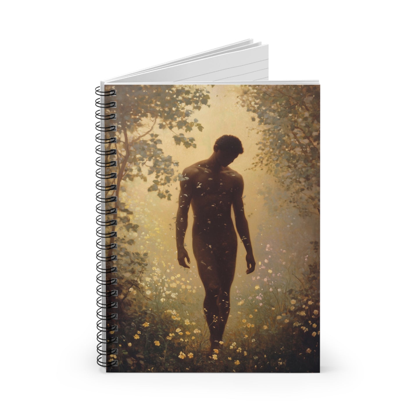 Saint Adam - Sanctified Souls Art - Religious Based Notebook - Spiral Notebook - Prayer journal