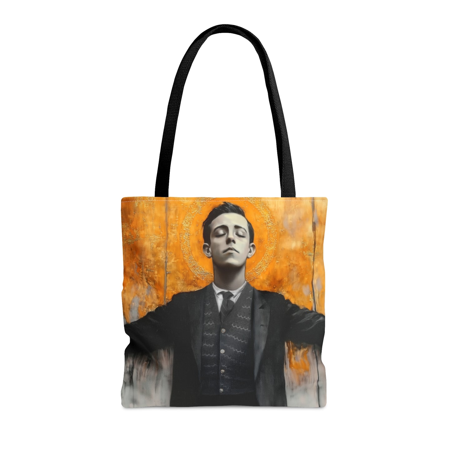 Blessed Miguel Pro Tote Bag - Large Medium Small Faith Art Bag - Catholic Faith Purse - Double Sided - Bible bag - Prayer Bag