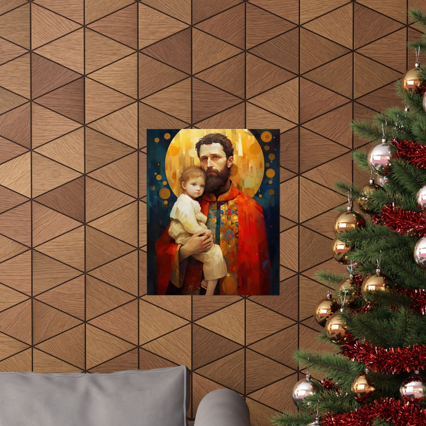 Saint Christopher - Sanctified Souls Print - Multiple Sizes - Premium Matte Vertical Posters