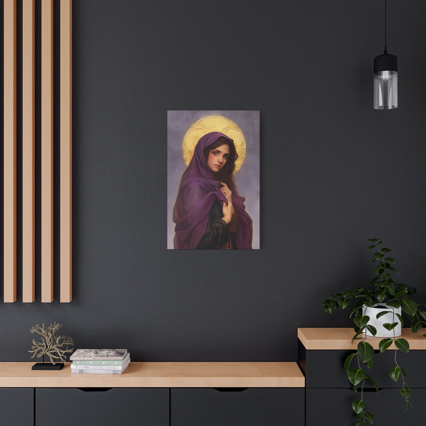 Saint Lydia Purpuraria / Lydia of Thyatira  - Museum Wrapped Canvas - Print - Religious Art for your Home - Christian print - Religious
