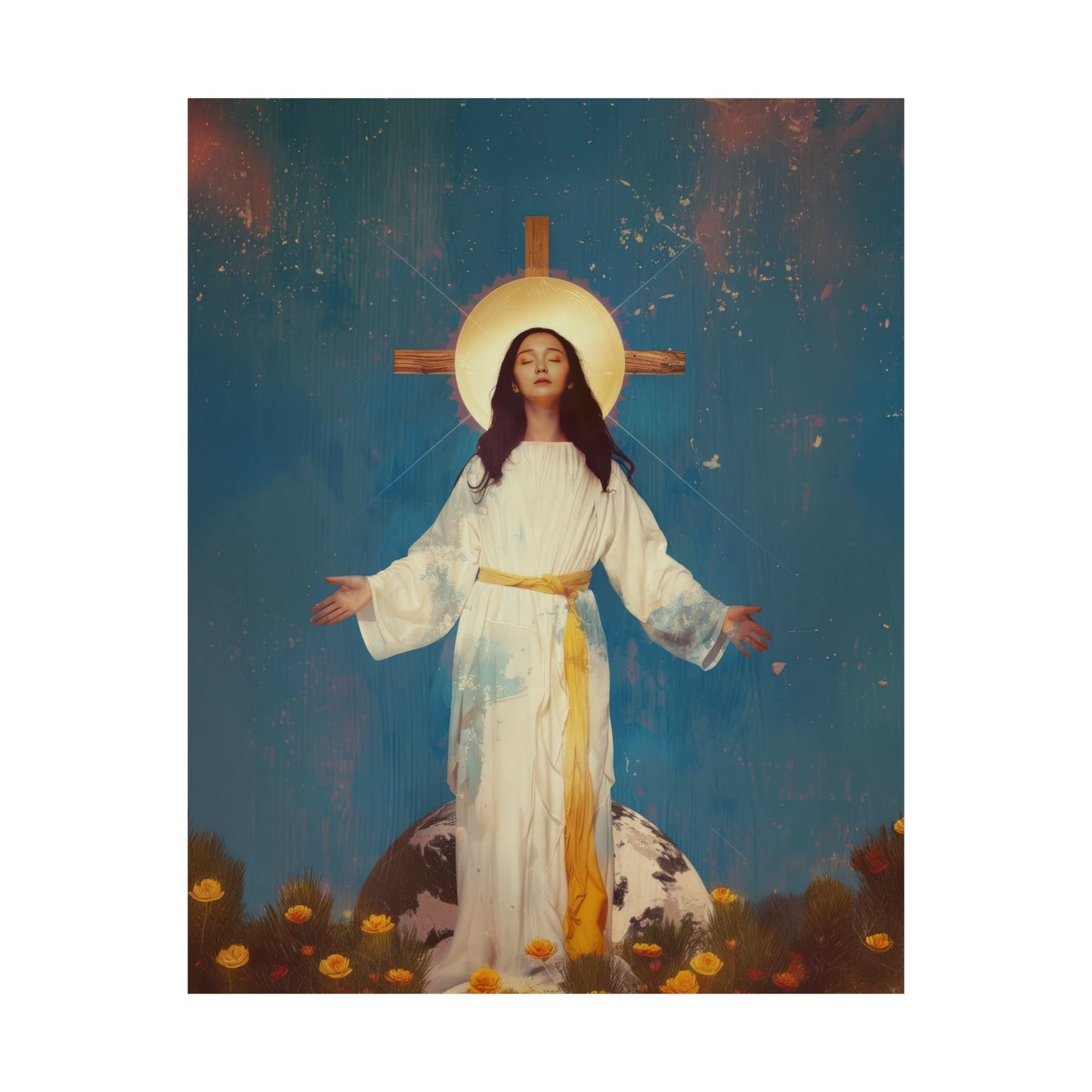 Our Lady of Akita - Mother Mary - Sanctified Souls Print - Multiple Sizes - Premium Matte Vertical Posters