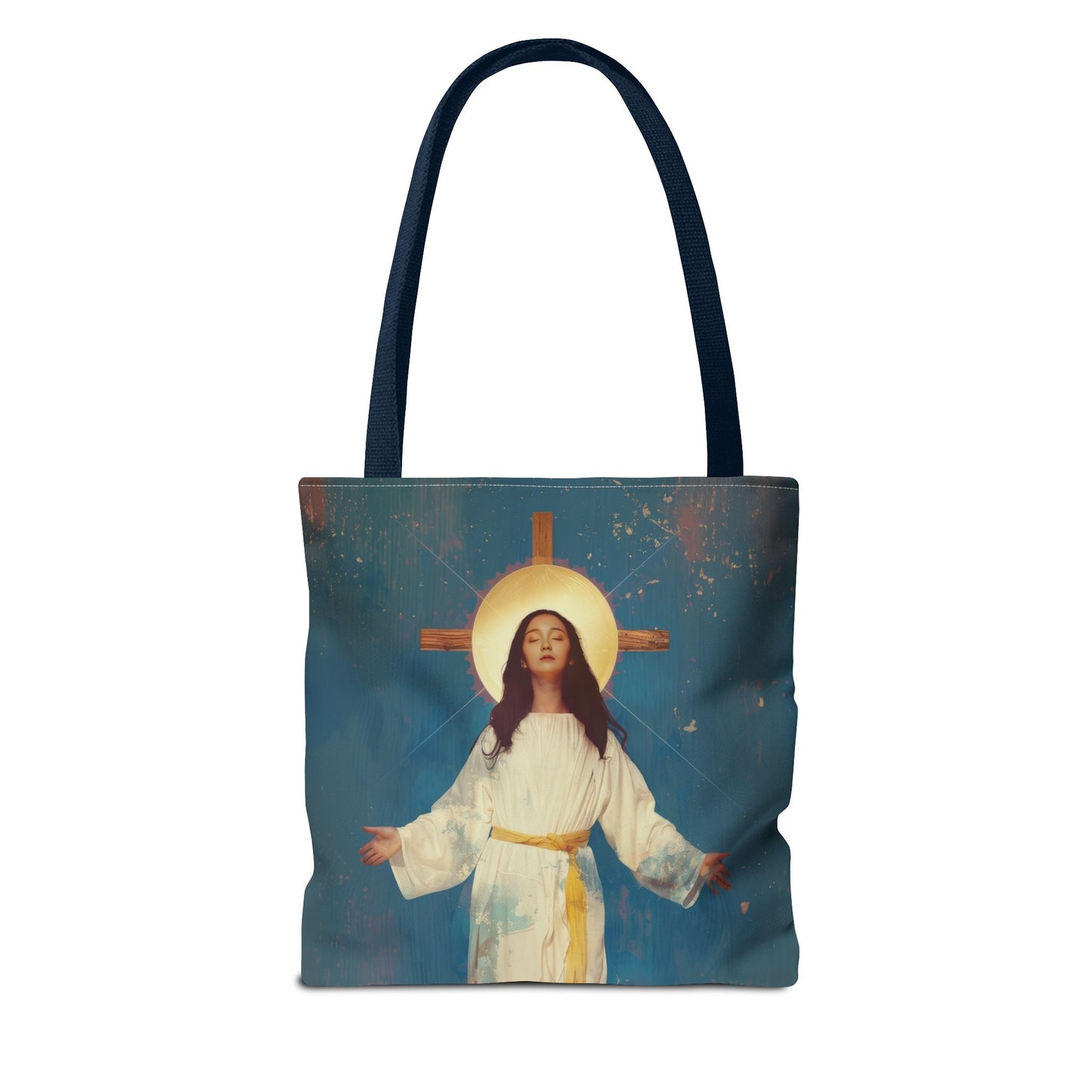 Our Lady of Akita - Mother Mary - Tote Bag - Large Medium Small Faith Art Bag - Re-usable Tote Purse - Double Sided