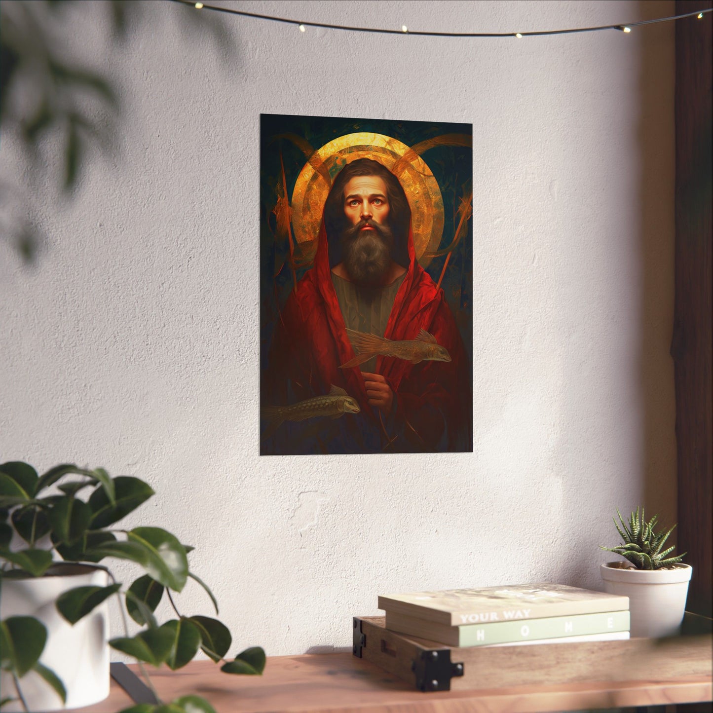 Saint Andrew the Apostle Print - Sanctified Souls Print - Multiple Sizes - Premium Matte Vertical Posters