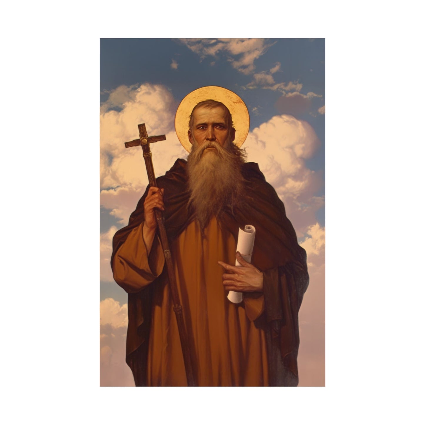 Saint Joannicus the Great / Loannikios of Mount Olympus - Sanctified Souls Print - Multiple Sizes - Premium Matte Vertical Posters