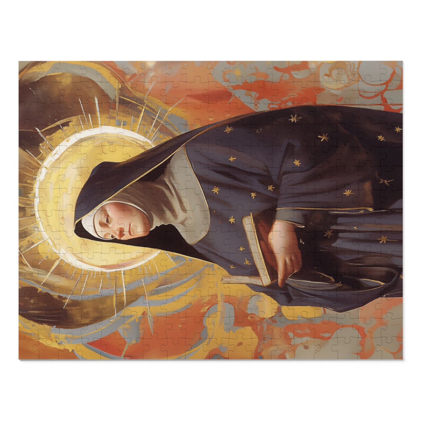 Saint Monica of Hippo - Puzzle and Keepsake Tin - Religious (30, 110, 252, 500,1000) - Religious Puzzle - Gifts for Catholic Families