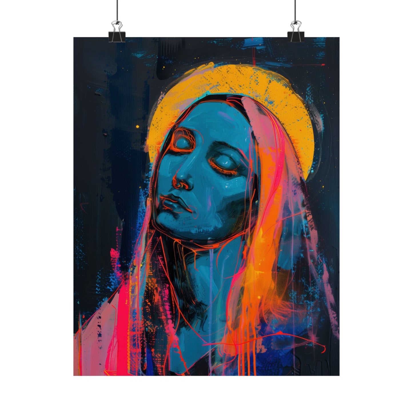 Mary, Mother of God - Mother of Eternal Wisdom Poster Print - Sanctified Souls Print - Multiple Sizes - Premium Posters - Catholic Art