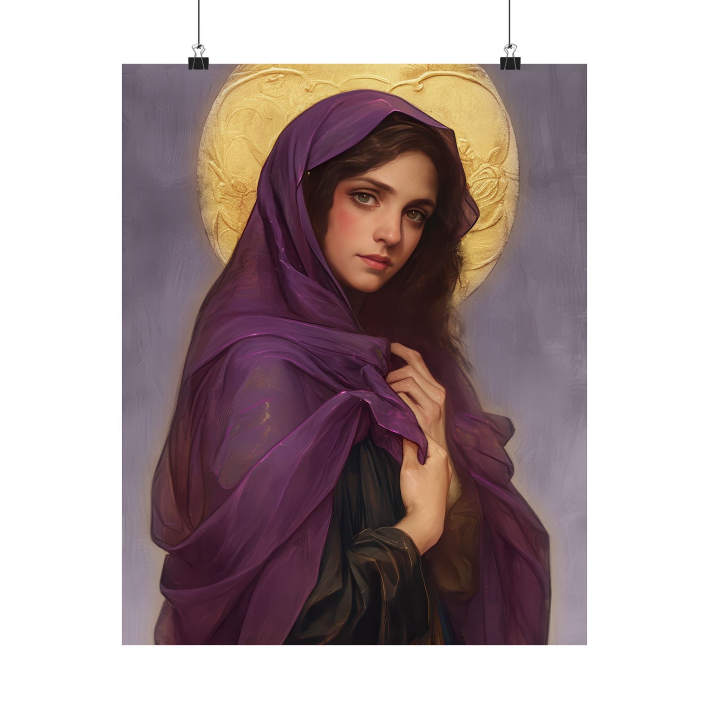 Saint Lydia Purpuraria / Lydia of Thyatira - Sanctified Souls Print - Multiple Sizes - Premium Posters - Catholic Art - Christian painting