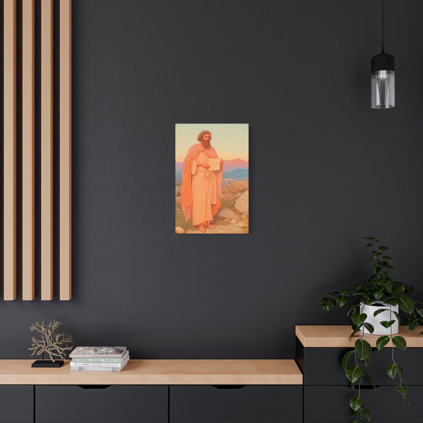Obadiah - Keeper of the Lord's Warning and Mercy - Gallery Wrapped Canvas - Print - Religious Art for your Home - Catholic Art