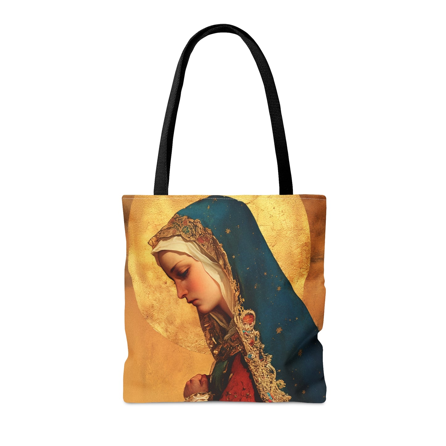 Our Lady of Mercy / Our Lady of Ransom - Tote Bag - Large Medium Small Faith Art Bag - Bible Study Faith Purse - Double Sided Prayer Tote