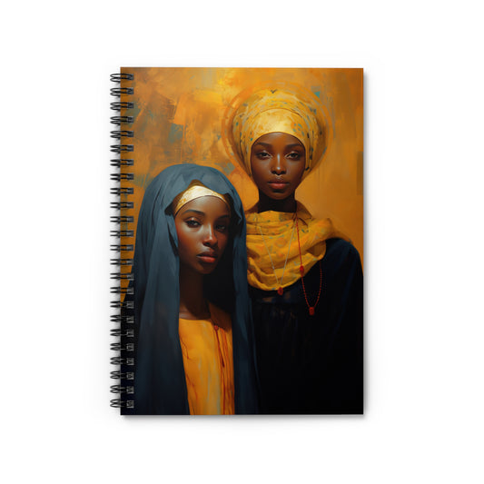 Saint Perpetua and Saint Felicity Journal - Sanctified Souls Art - Religious Based Notebook - Spiral Notebook - Ruled Line