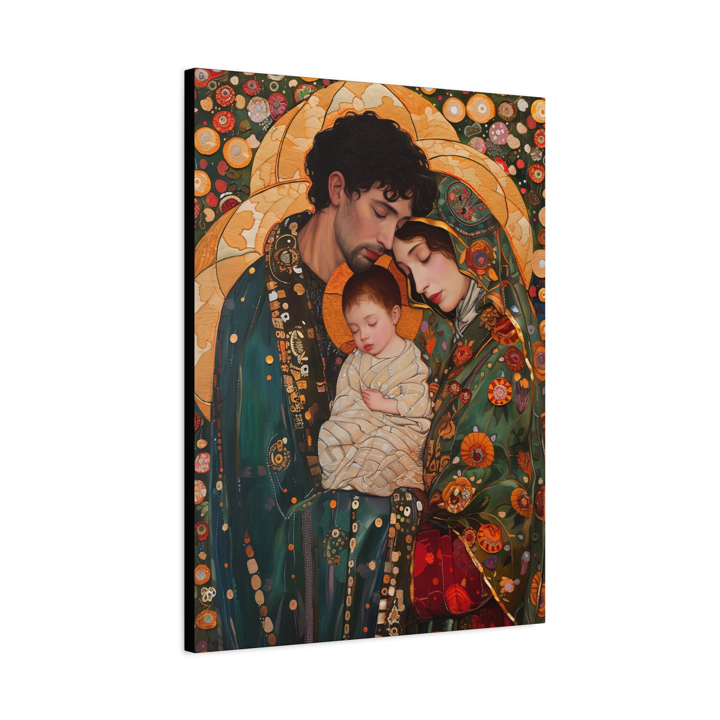 Guiding Light - The Holy Family - Museum Wrapped Canvas - Sanctified Souls Print - Religious Art - Jesus, Mary and Joseph Art