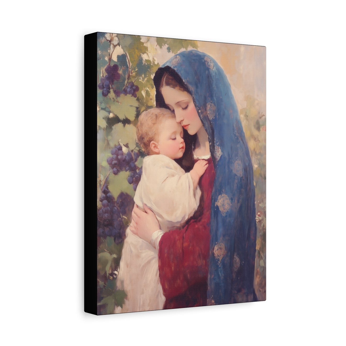 Our Lady of the Grapes / Out Lady of the Harvest - Gallery Wrapped Canvas - Print - Religious Art for your Home - Catholic Art