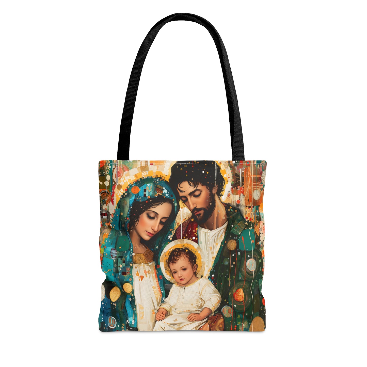 Eternal Light - The Holy Family Tote Bag - Purse - Three sizes - Large Medium Small Faith Art Bag - Catholic purse - Double Sided