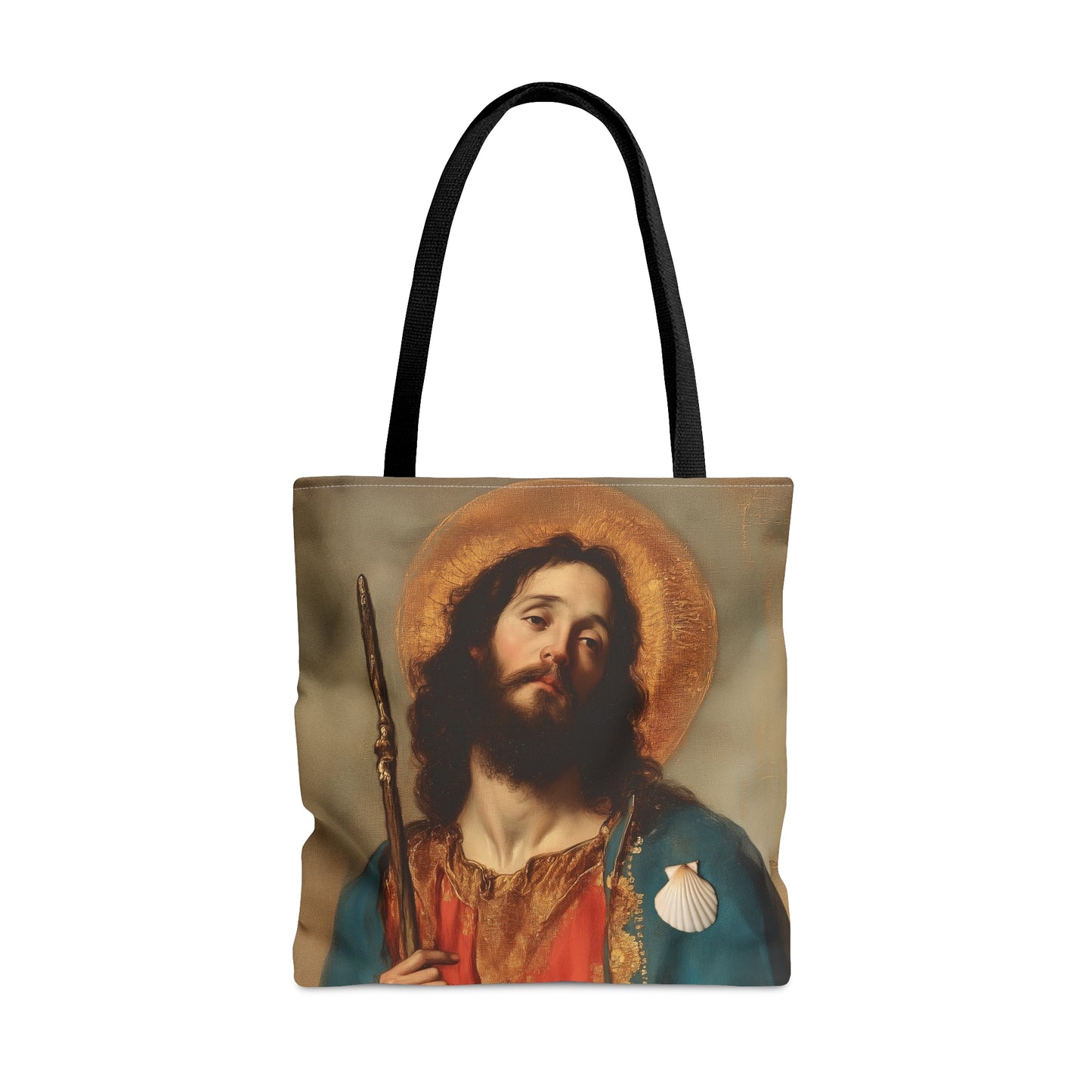 Saint James the Greater - Apostle Tote Bag - Large Medium Small Faith Art Bag - Catholic Faith Purse - Religious - Prayer Bag - Devotional