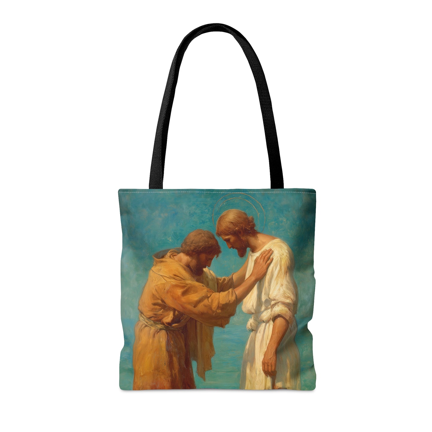 Saint John the Baptist, Servant of the Dawn - Tote Bag - Large Medium Small Faith Art Bag - Catholic Faith Purse - Double Sided