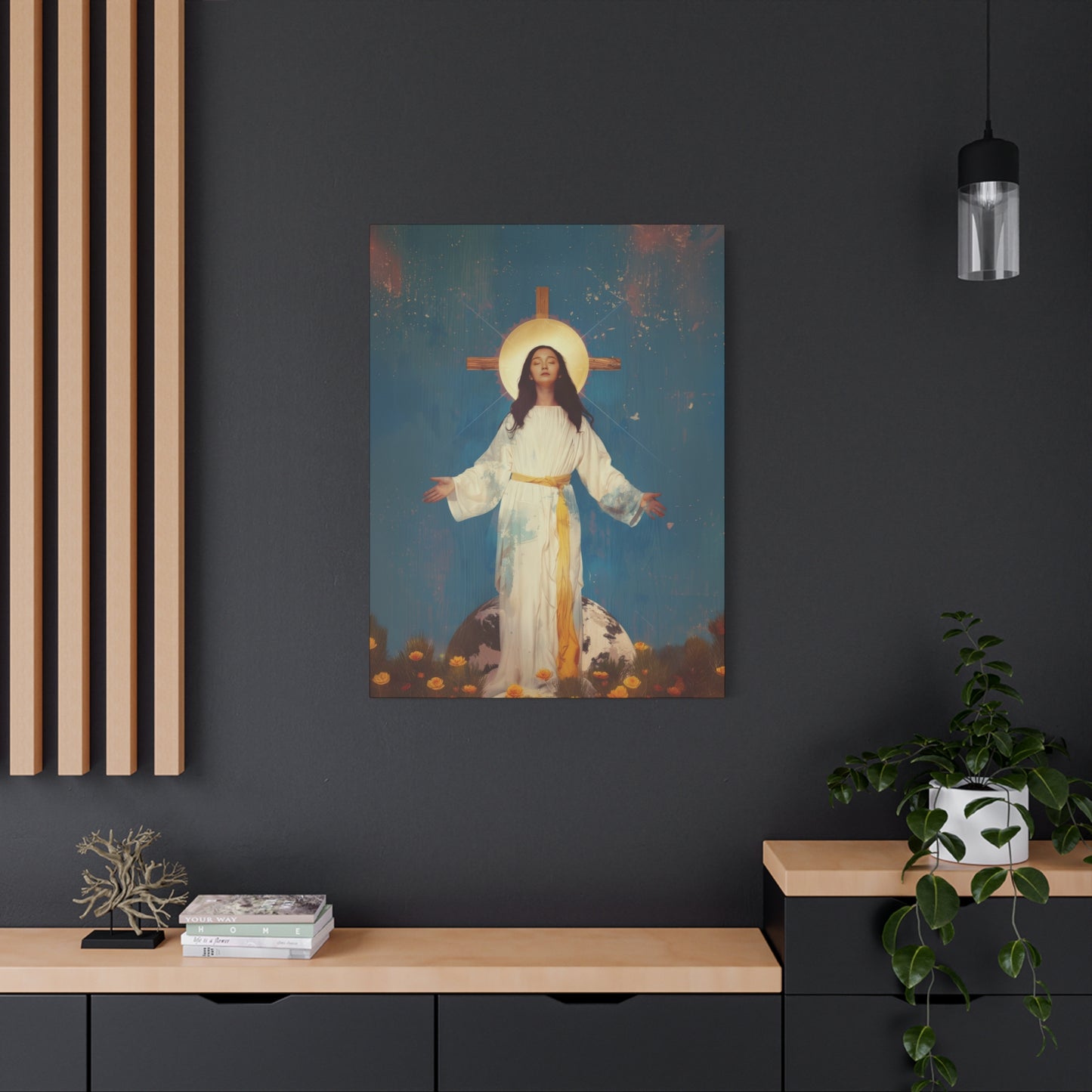 Our Lady of Akita - Mother Mary - Gallery Wrapped Canvas - Print - Religious Art for your Home - Catholic