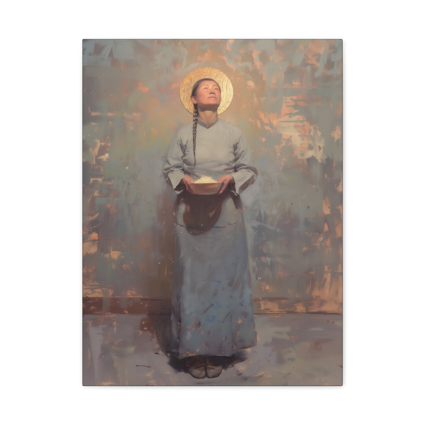 Saint Martha Wang - Chinese Martyr Saint  - Gallery Wrapped Canvas - Print - Religious Art for your Home - Catholic Art