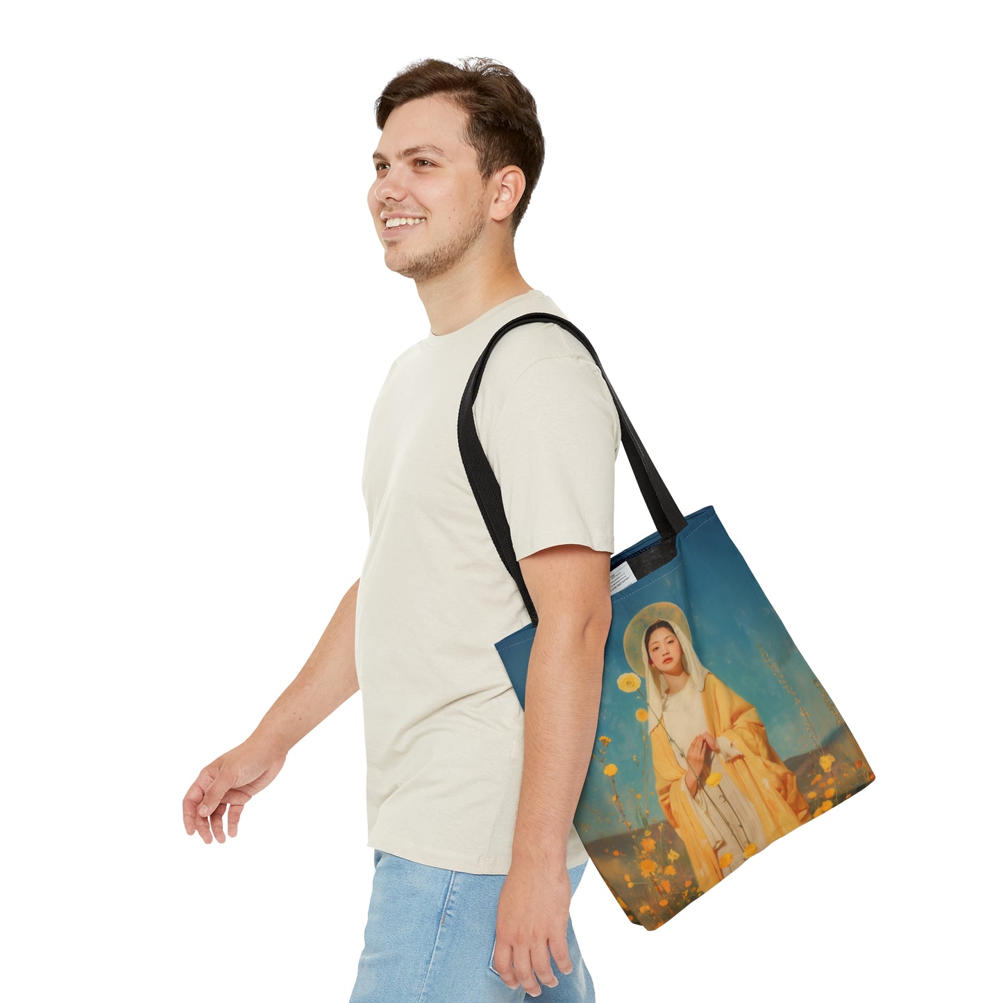 Saint Agatha Lin - Tote Bag - Large Medium Small Faith Art Bag - Catholic Faith Purse