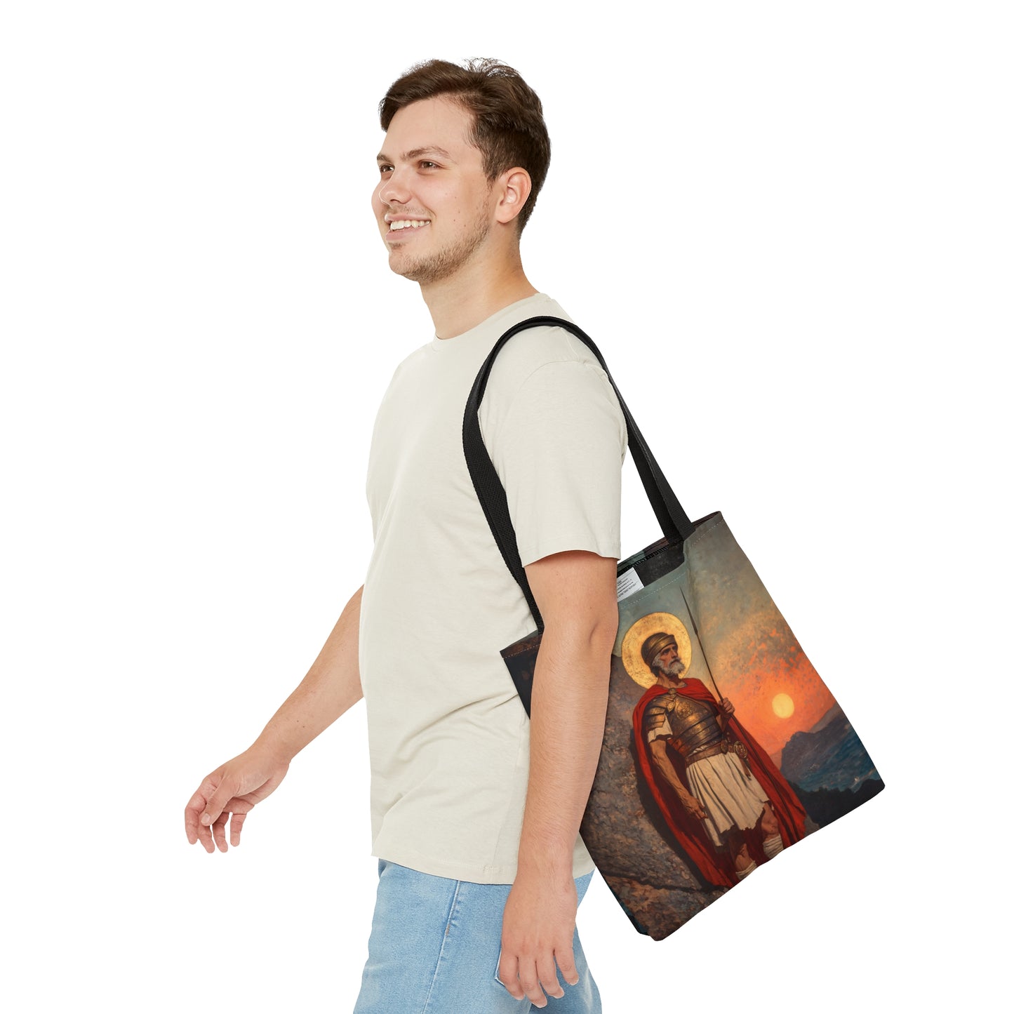 Saint Andrew the Tribune Tote Bag - Large Medium Small Faith Art Bag - Catholic Faith Purse - Religious - Prayer Bag - Devotional Purse