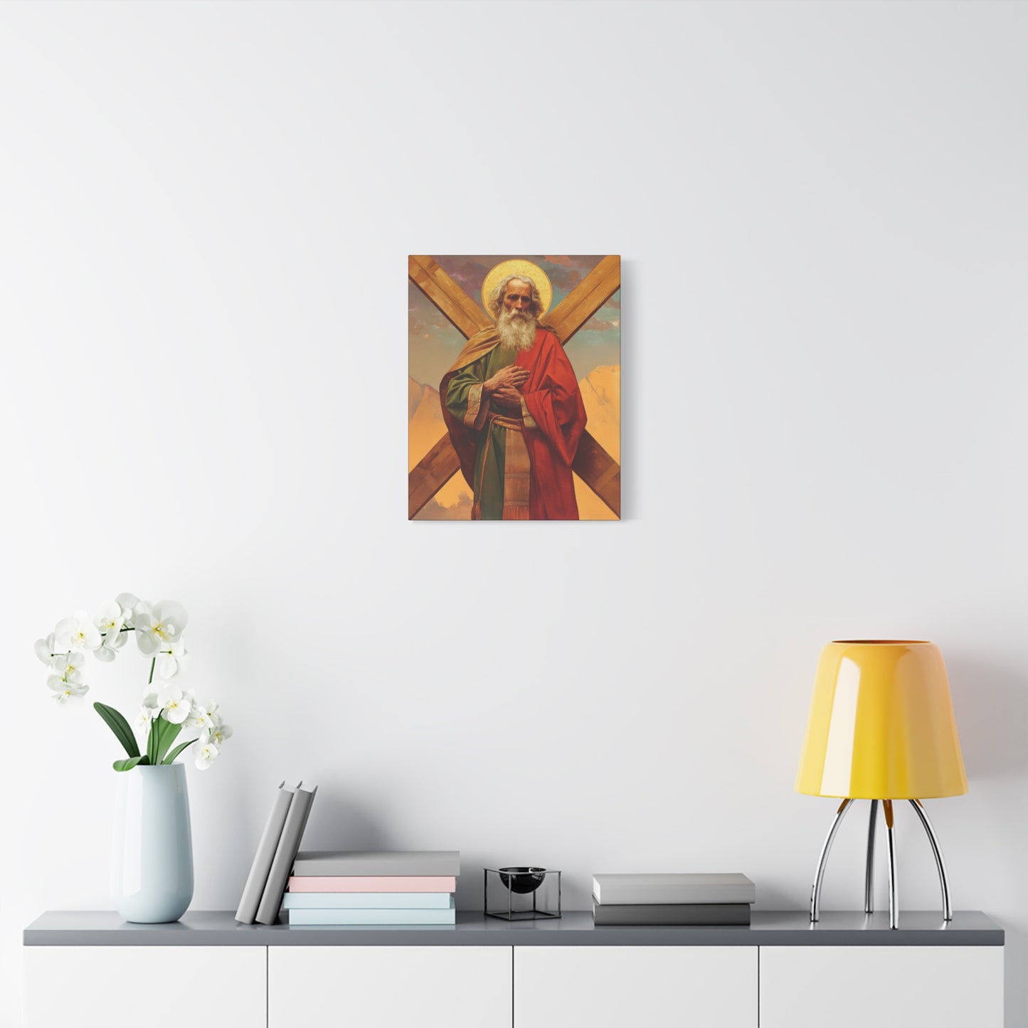 Saint Andrew the Apostle - Gallery Wrapped Canvas - Print - Religious Art for your Home - Catholic