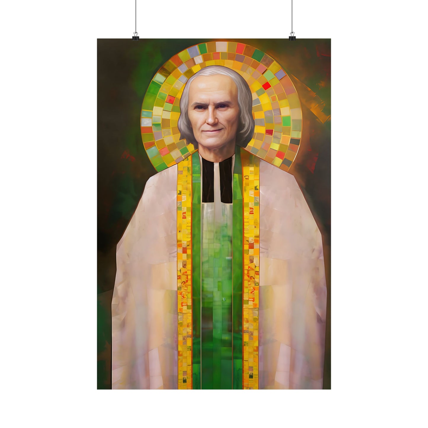 Saint John Vianney - Sanctified Souls Print - Multiple Sizes - Premium Matte Vertical Posters - Catholic Art - Religious Poster