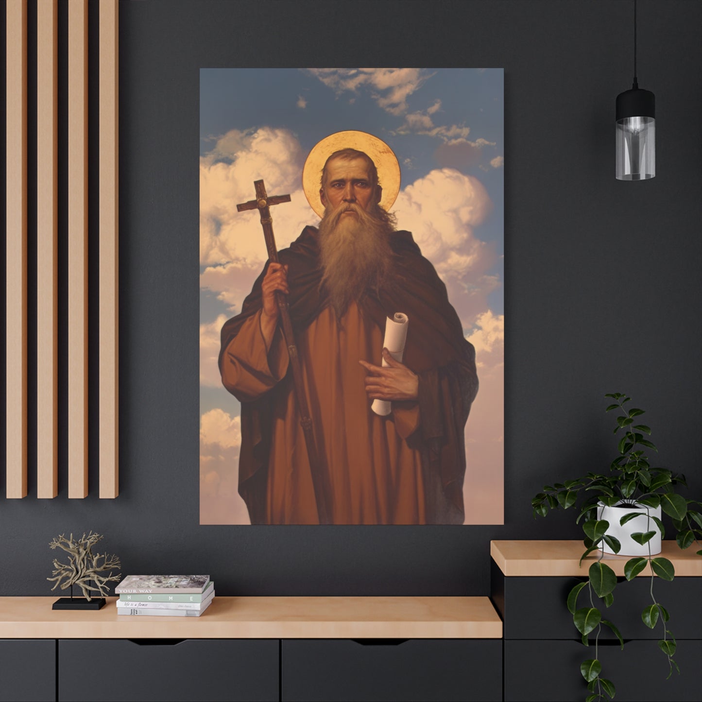 Saint Joannicus the Great / Loannikios of Mount Olympus - Gallery Wrapped Canvas - Print - Religious Art for your Home - Catholic Art Print