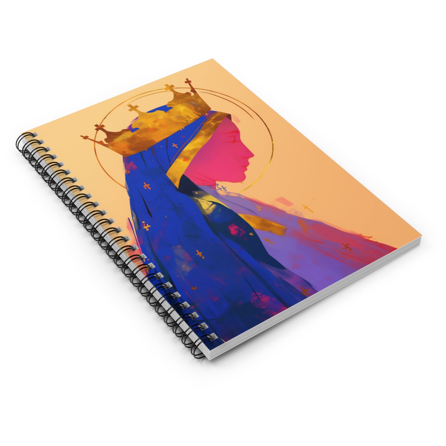 Mother Mary -  Source of Eternal Grace - Sanctified Souls Art - Religious - Spiral Notebook - Ruled Line - Catholic Religious art