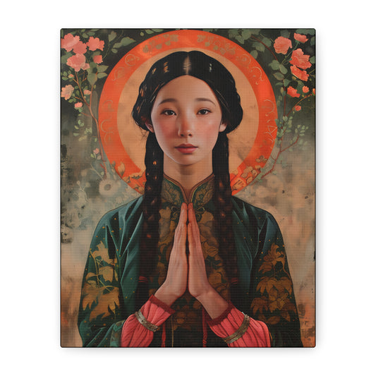 Saint Anna Wang - Museum Wrapped Canvas - Sanctified Souls Print - Art for your Home - Religious Art -  Martyr of China