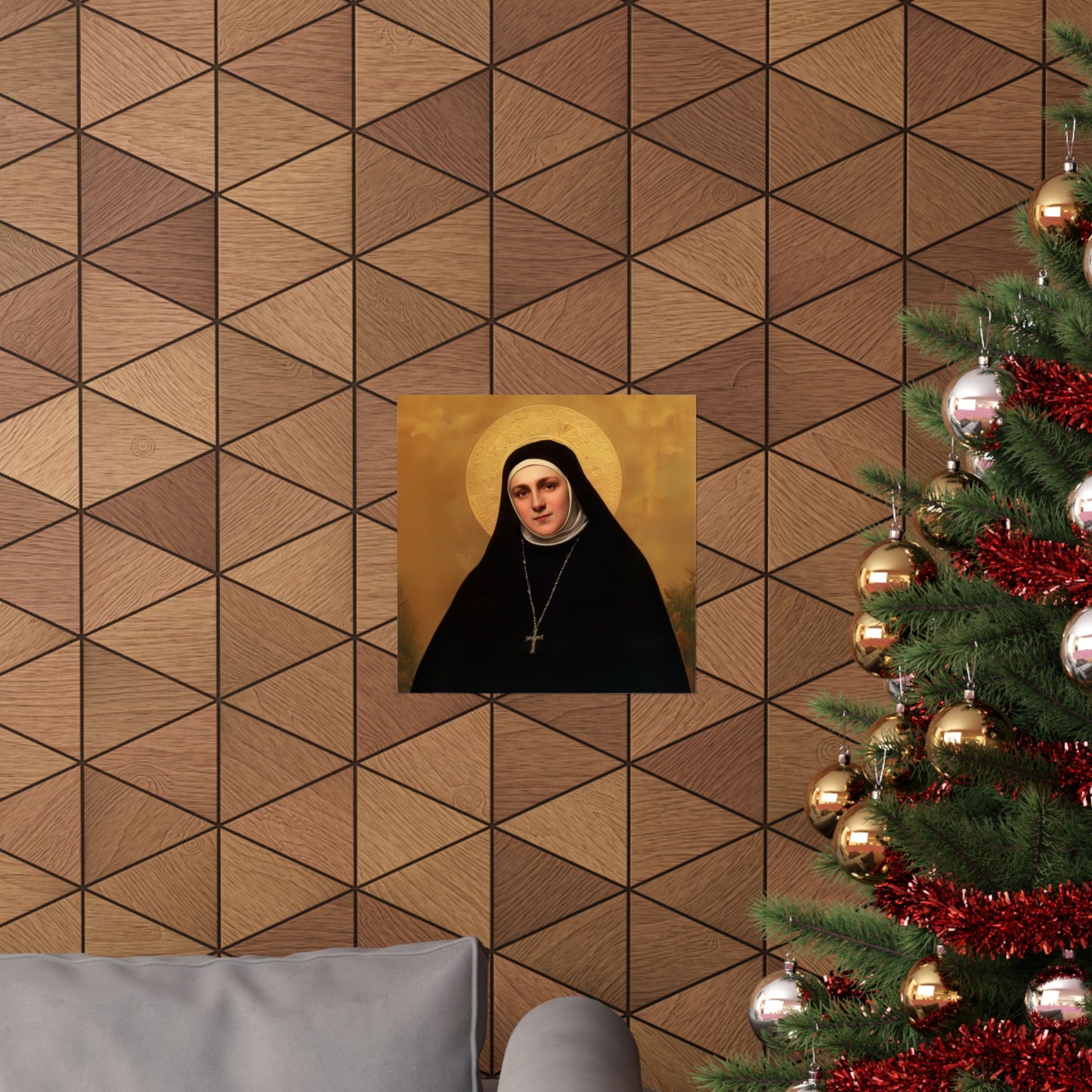 Saint Geltrude Caterina Comensoli - Sanctified Souls Print - Multiple Sizes - Premium Matte Vertical Posters