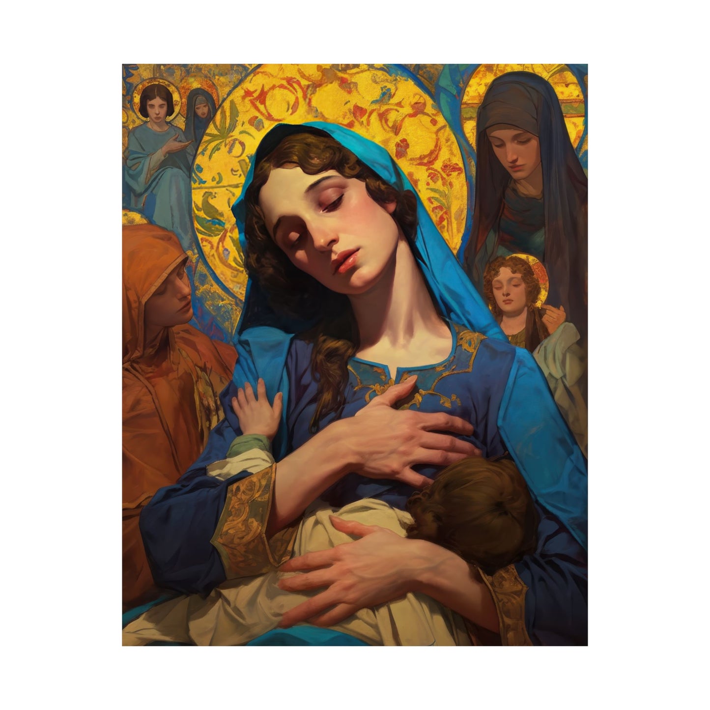 Mary - Mother of all mothers Poster Print - Sanctified Souls Print - Multiple Sizes - Premium Posters - Catholic Art - Our Lady of Le Leche