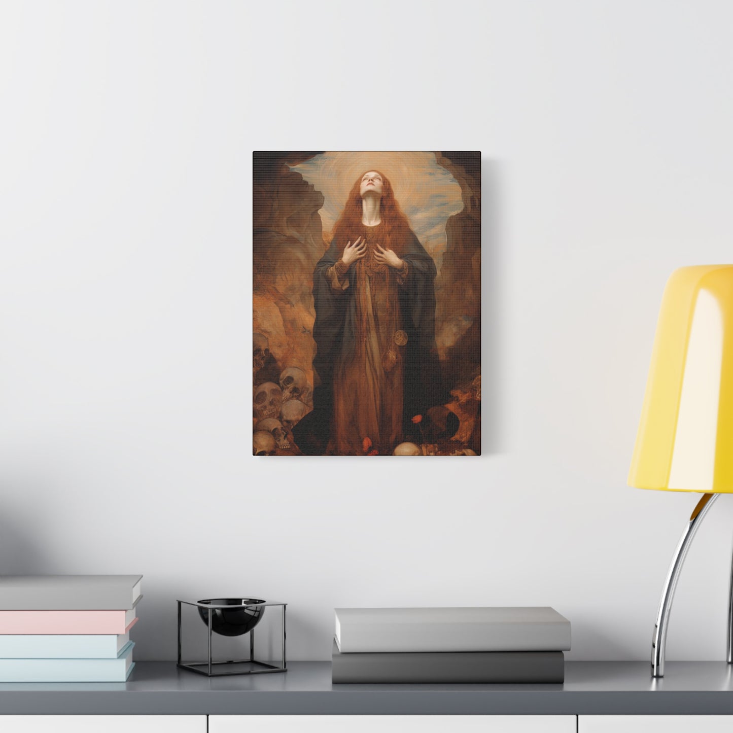 Saint Rosalia - Museum Wrapped Canvas - Sanctified Souls Print - Religious Art for your Home