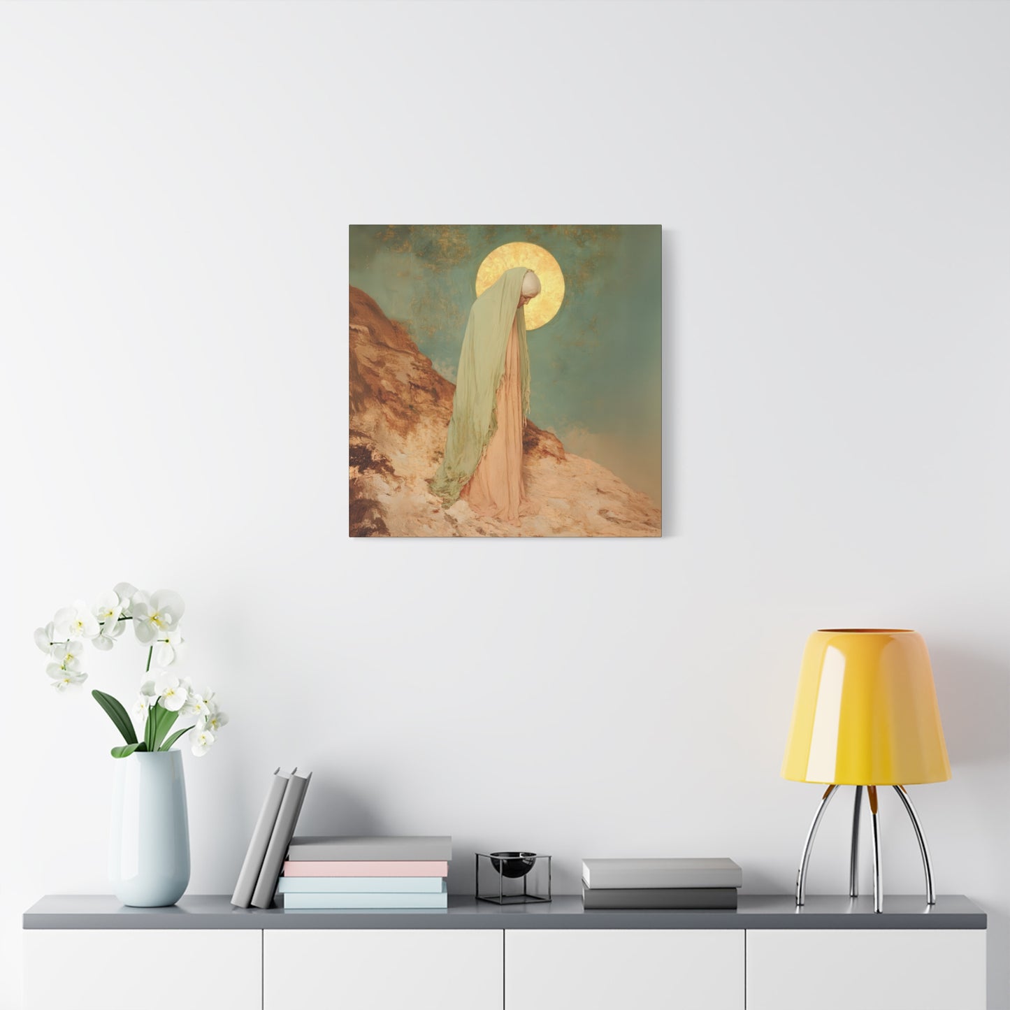 Saint Melania the Elder - Desert Mother - Gallery Wrapped Canvas - Print - Religious Art for your Home - Catholic Art Print