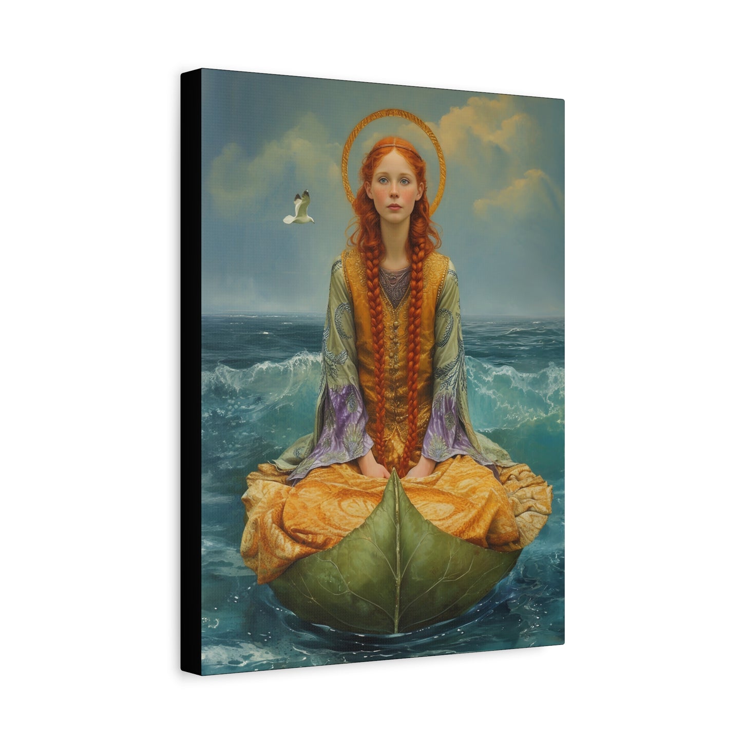 Saint Ia of Cornwall - Museum Wrapped Canvas - Sanctified Souls Print - Religious Art for your Home