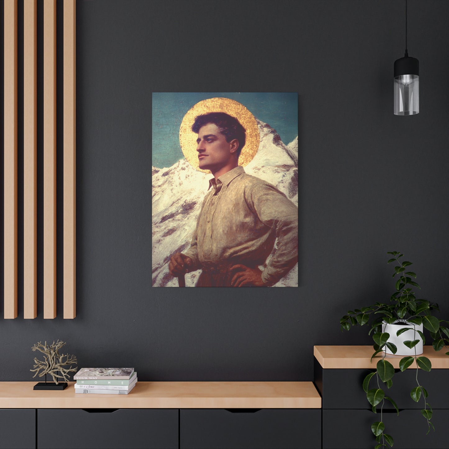Saint Pier Giorgio Frassati -  Museum Wrapped Canvas - Sanctified Souls Print - Religious Art for your Home - Catholic Patron Saint Art