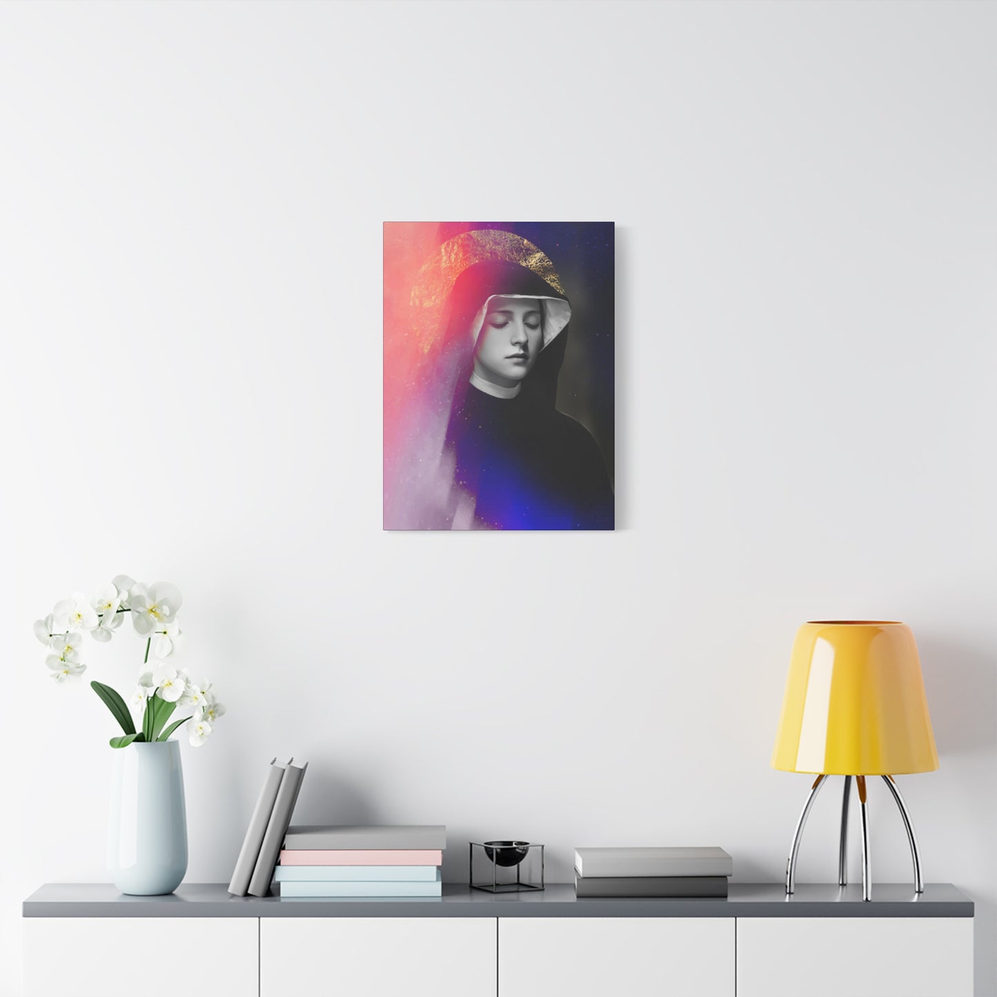 Saint Faustina Kowalska - Museum Wrapped Canvas - Sanctified Souls Print - Religious Art for your Home