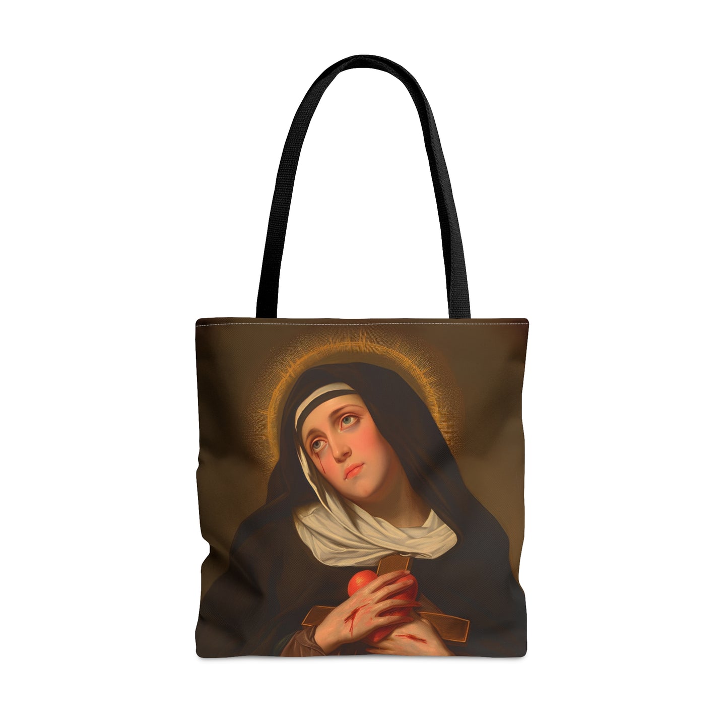 Saint Veronica Giuliani Tote Bag - Large Medium Small Faith Art Bag - Catholic Faith Purse - Religious Carry All