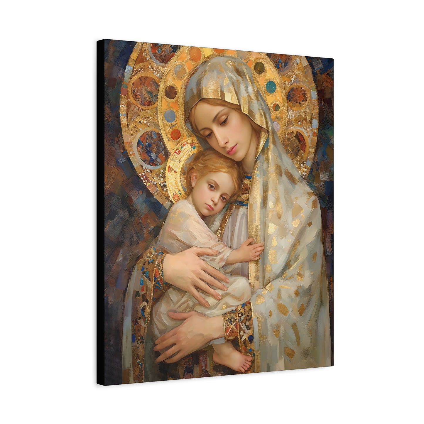 Madonna and Child - Gallery Wrapped Canvas - Sanctified Souls Print - Religious Art for your Home - The Virgin Mary and The Christ Child