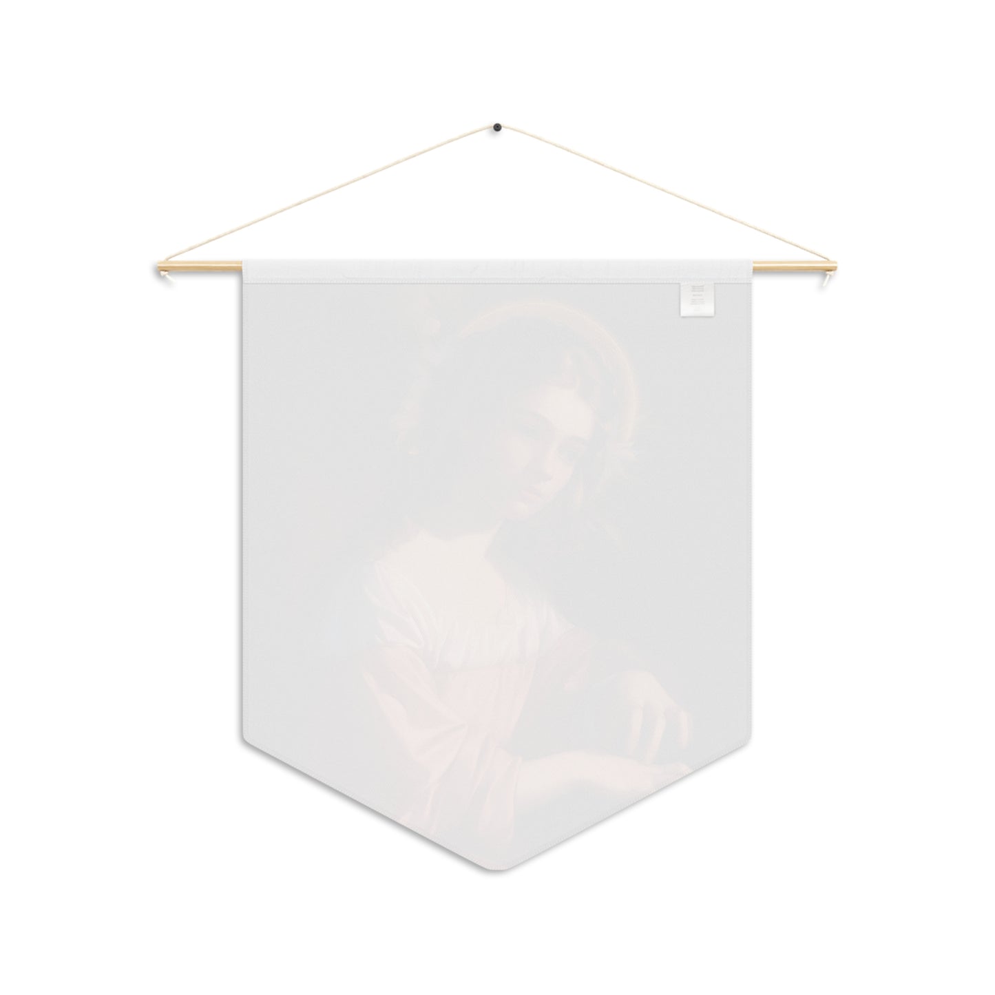 Saint Cecilia Pennant / Banner / Wall Hanging - 18" x 21" - Catholic prayer Religious - Large