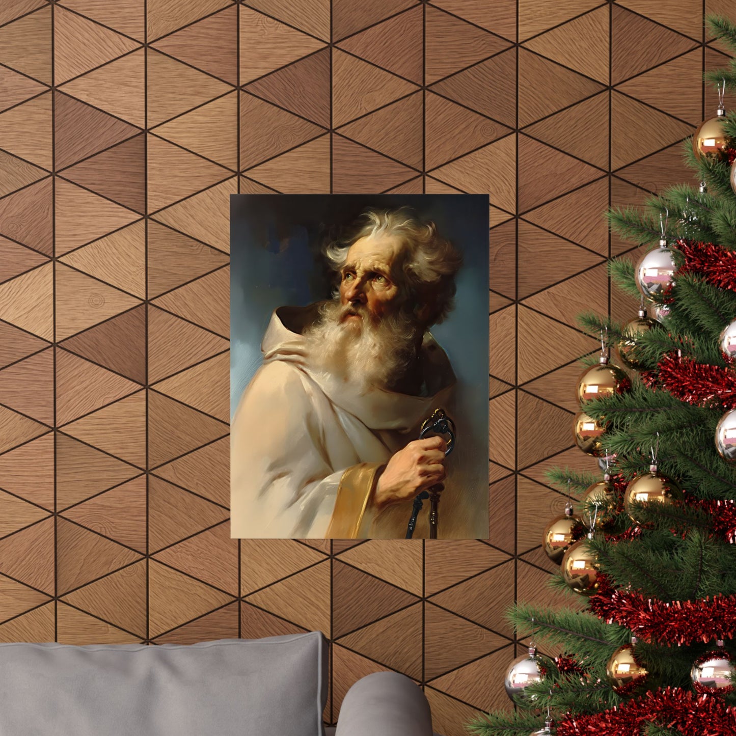Saint Peter the Apostle - Sanctified Souls Print - Multiple Sizes - Premium Posters - Catholic Art - Christian Home Decor Artwork