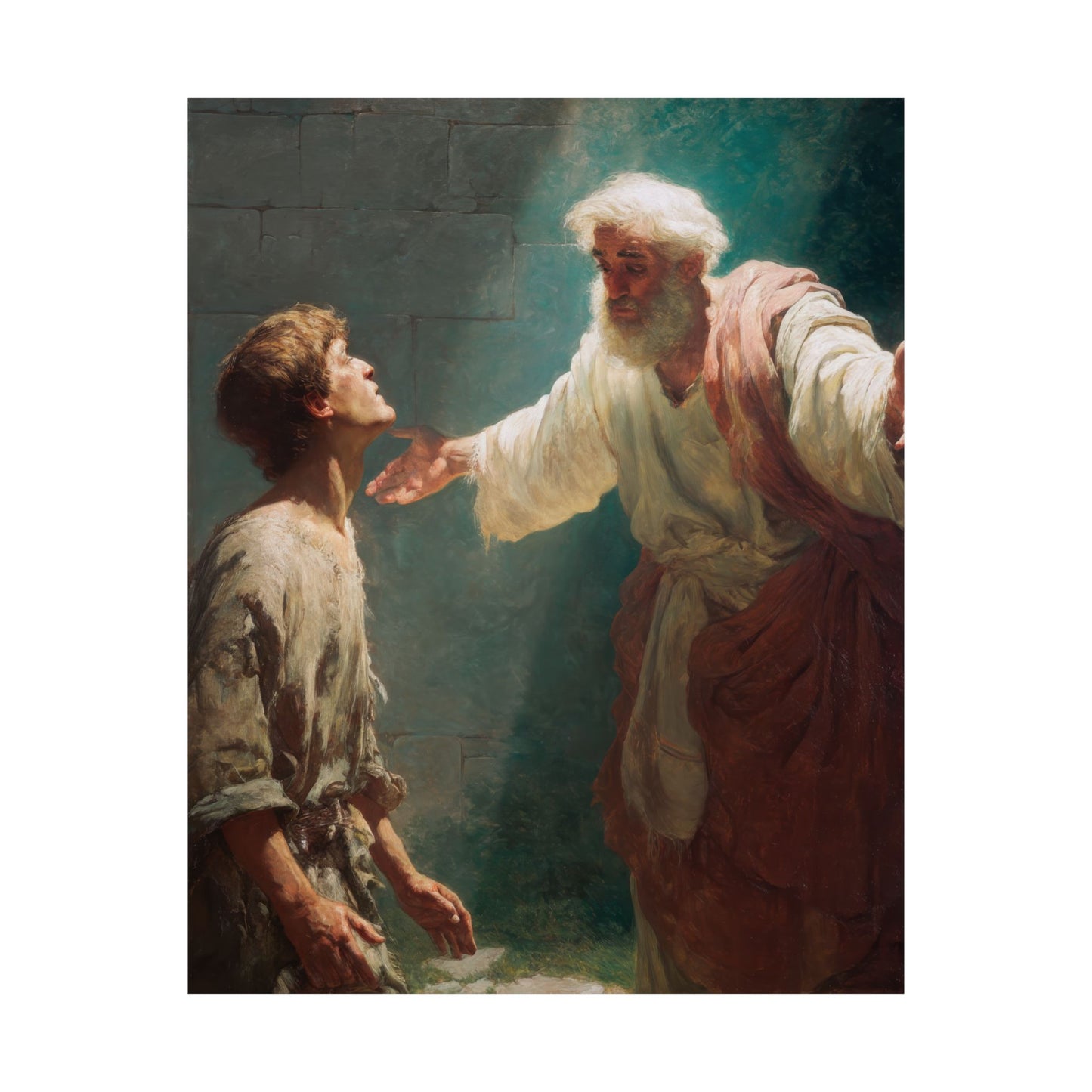 Homecoming of the Prodigal Son - Sanctified Souls Print - Multiple Sizes - Premium Matte Vertical Posters