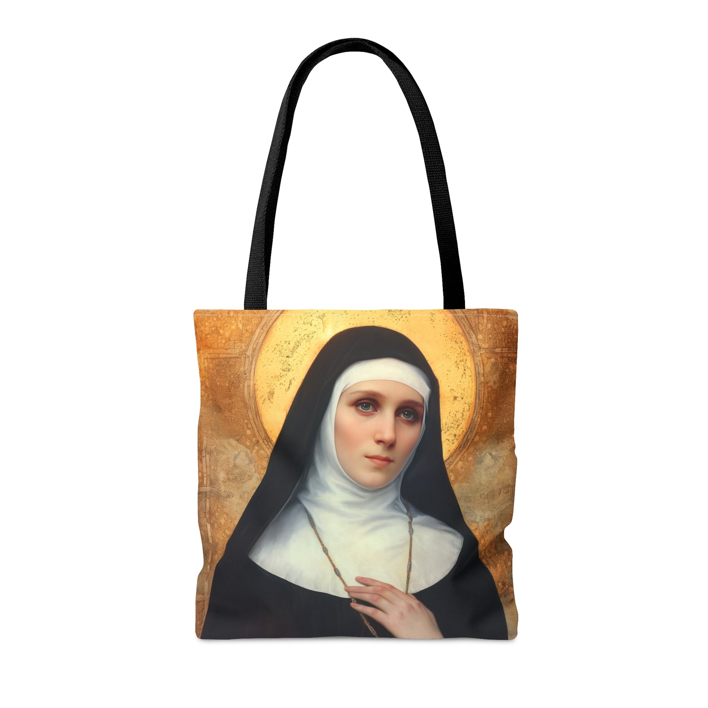 Saint Benedetta Cambiagio Tote Bag - Large Medium Small Faith Art Bag - Catholic Faith Purse - Religious Carry All Reusable Tote Bag