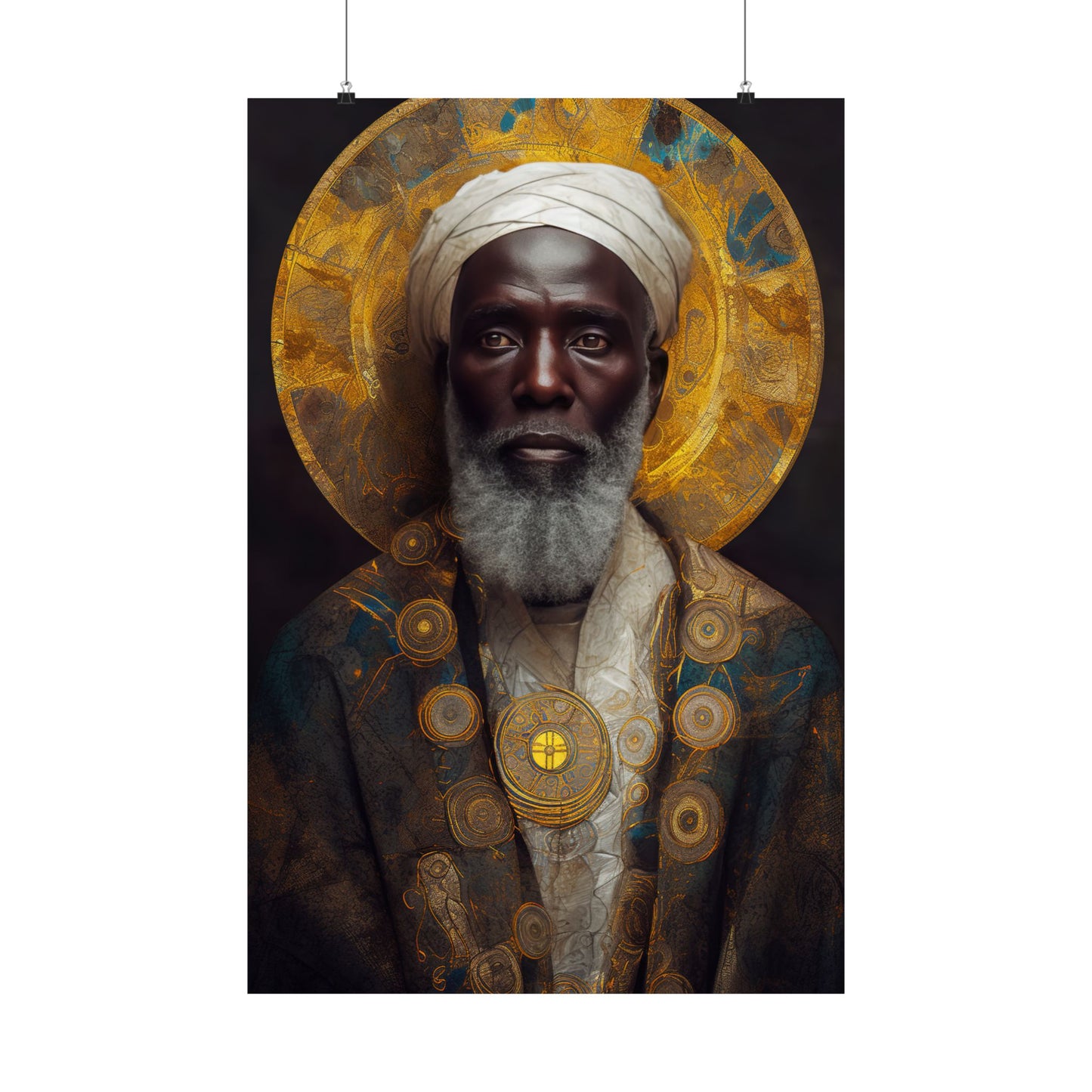 Saint Benedict the Moor Print - Sanctified Souls Print - Multiple Sizes - Premium Matte Vertical Posters