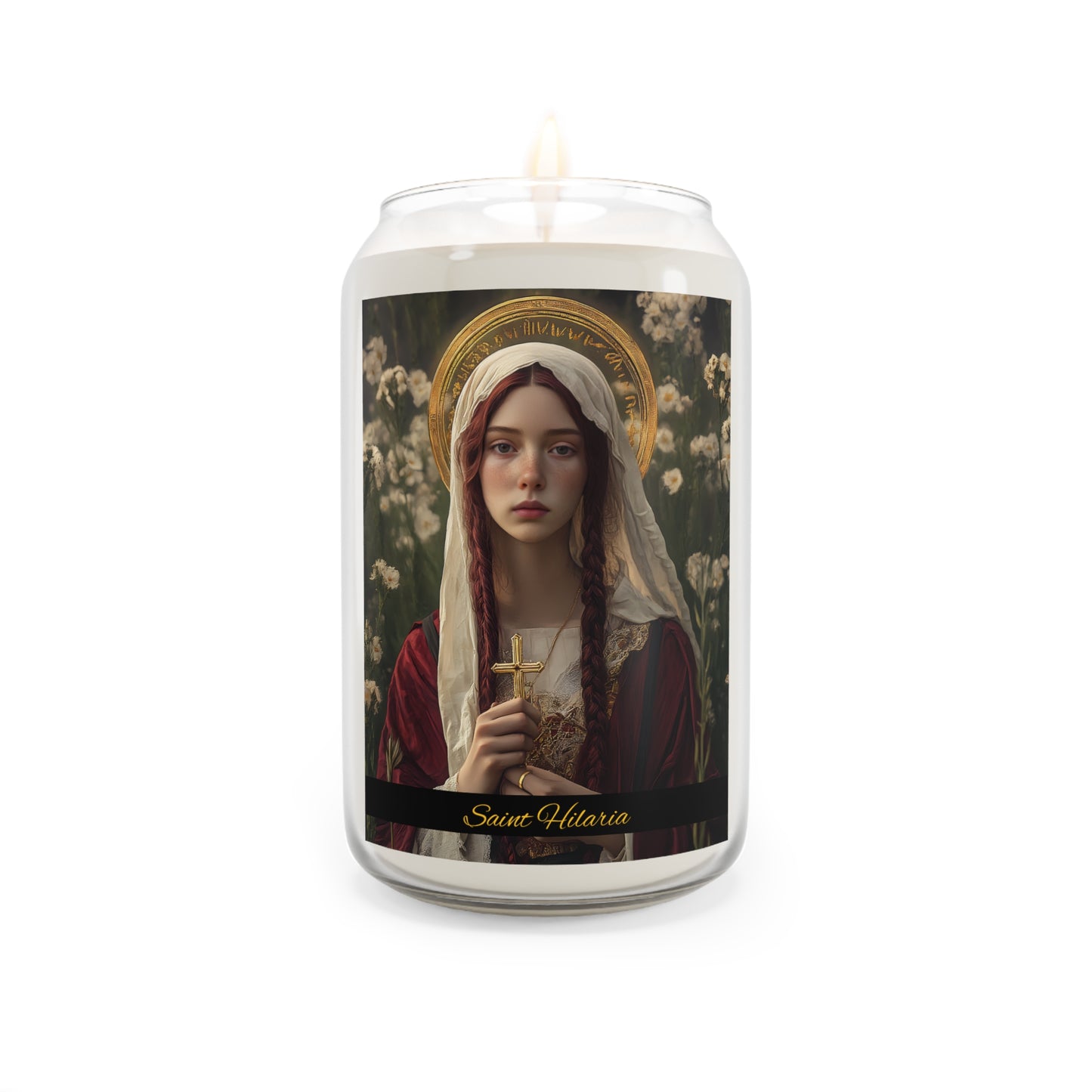 Saint Hilaria - Scented Prayer Candle, 13.75oz - Tall Size - Religious Prayer Candle