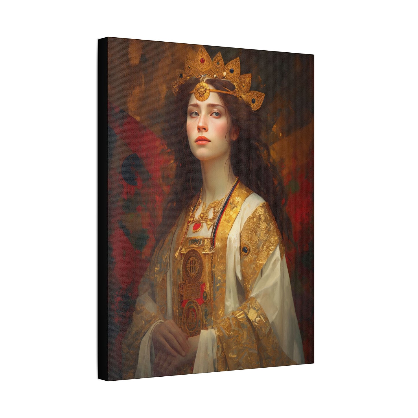 Saint Barbara Canvas Print - Multiple Sizes - Catholic Home art - Museum Wrapped Canvas - Sanctified Souls Print