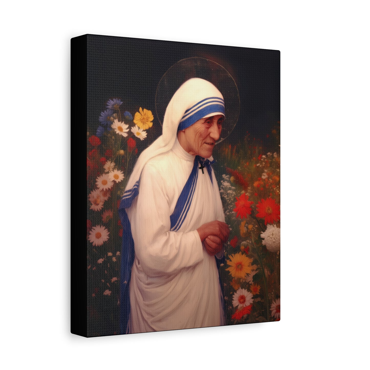 Saint Teresa of Calcutta -  Museum Wrapped Canvas - Sanctified Souls Print - Religious Art for your Home - Catholic Patron Saint Art