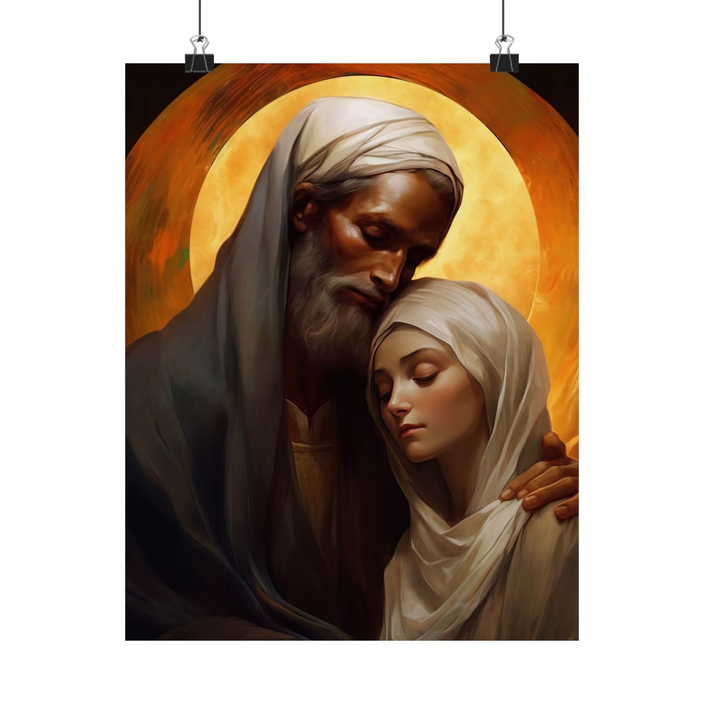 Saint Joachim and Saint Anne - Sanctified Souls Print - Multiple Sizes - Premium Matte Vertical Posters