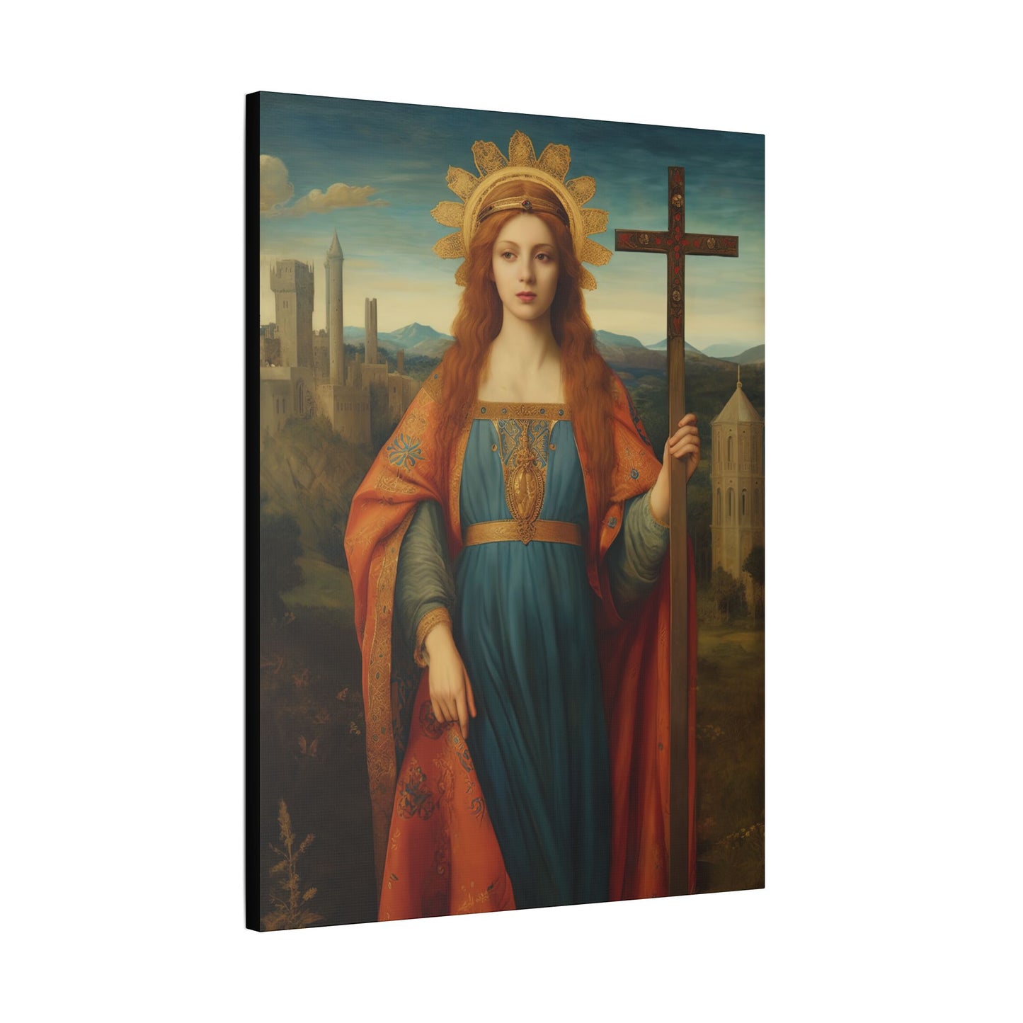 Saint Helena Canvas Print - Multiple Sizes - Catholic Home art - Museum Wrapped Canvas - Sanctified Souls Print
