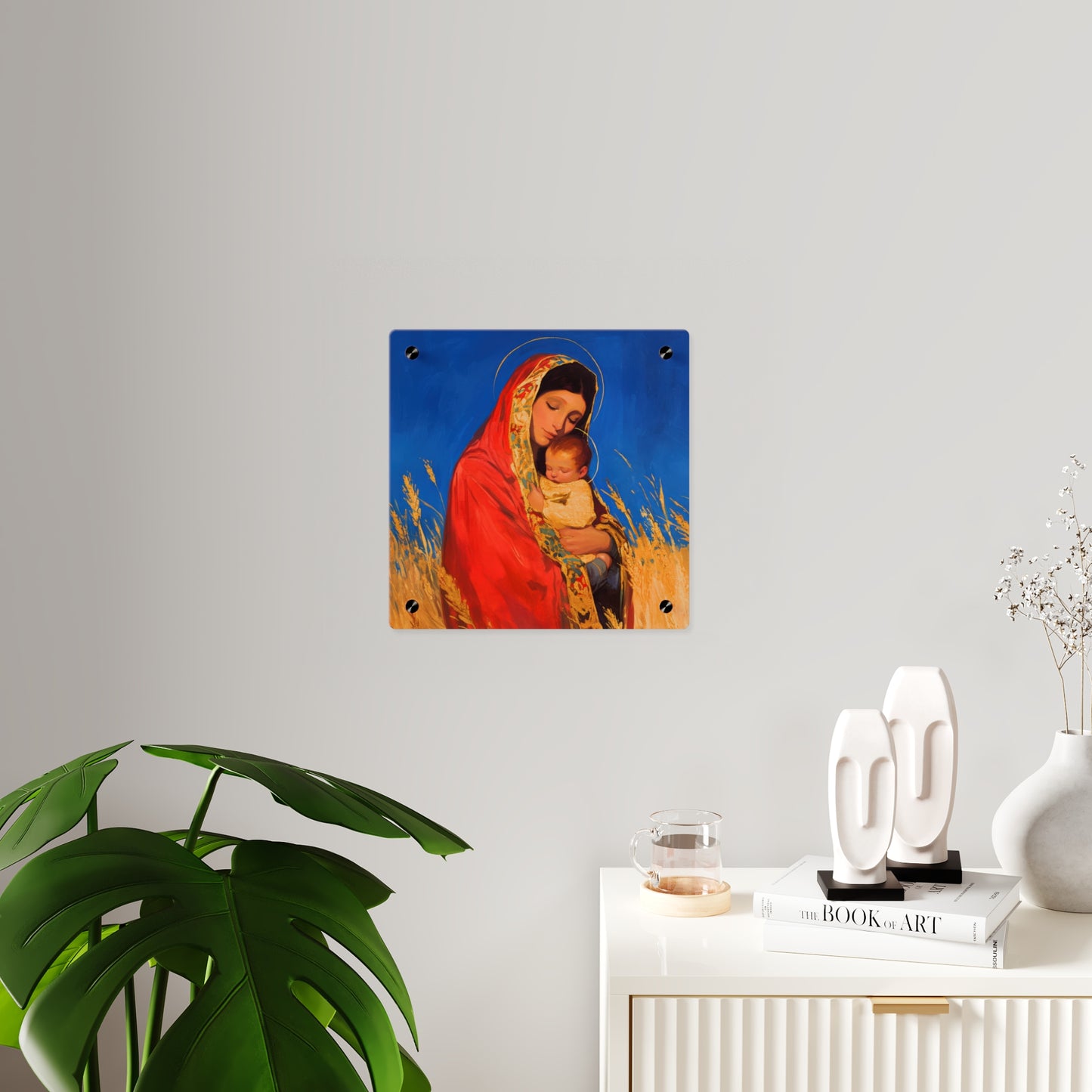 Our Lady of the Harvest - Wall Art Panel - Ready to Hang Acrylic Print - Catholic Saint Art - Patron Saint Print