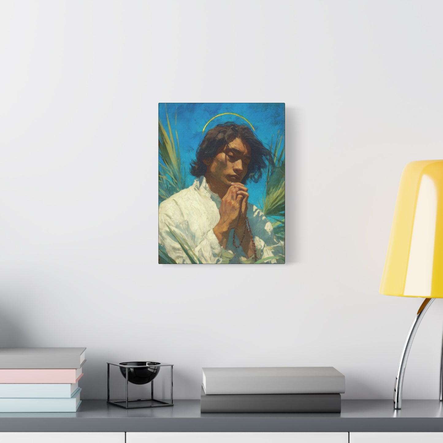 Saint Lorenzo Ruiz - Multiple Sizes - Catholic Home art - Museum Wrapped Canvas - Sanctified Souls Print - Catholic Martyr Art