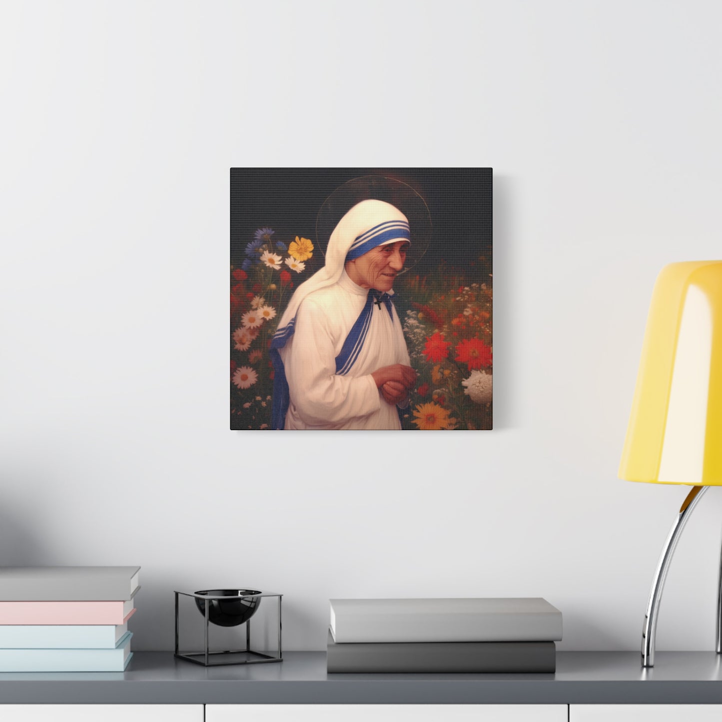 Saint Teresa of Calcutta -  Museum Wrapped Canvas - Sanctified Souls Print - Religious Art for your Home - Catholic Patron Saint Art